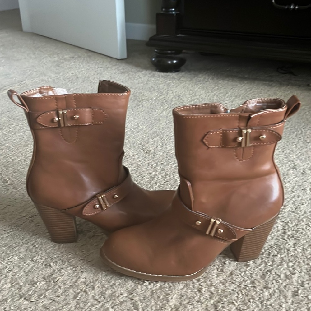 brown short boots, fancy for going out or casual for going out!